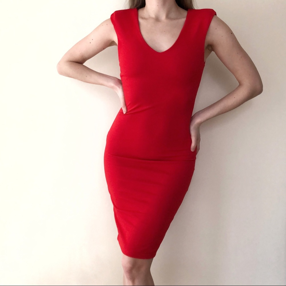 NWT Red Bodycon Dress Small